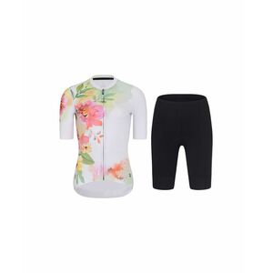 RIVANELLE Cyklistický krátký dres a krátké kalhoty - FLOWERY LADY - černá/vícebarevná obraz