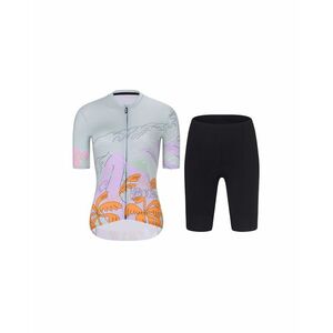 RIVANELLE Cyklistický krátký dres a krátké kalhoty - SPIRIT - šedá/černá/vícebarevná obraz