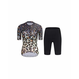 RIVANELLE Cyklistický krátký dres a krátké kalhoty - WILDCAT - černá/hnědá obraz