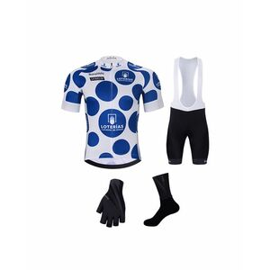 BONAVELO Cyklistický mega set - LA VUELTA - bílá/modrá/černá obraz