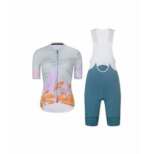 RIVANELLE Cyklistický krátký dres a krátké kalhoty - SPIRIT - zelená/vícebarevná obraz