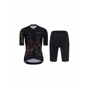 RIVANELLE Cyklistický krátký dres a krátké kalhoty - MAAPPI DARK - růžová/černá obraz