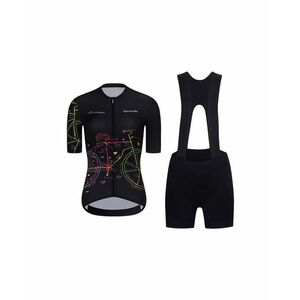 RIVANELLE Cyklistický krátký dres a krátké kalhoty - MAAPPI DARK - růžová/černá obraz