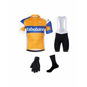 BONAVELO Cyklistický mega set - RABOBANK - modrá/oranžová/černá obraz