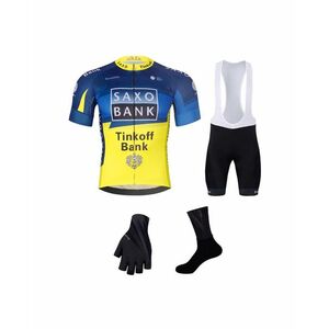BONAVELO Cyklistický mega set - SAXO BANK TINKOFF - modrá/bílá/žlutá/černá obraz