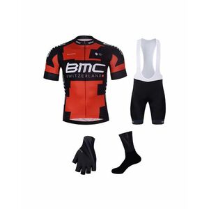 BONAVELO Cyklistický mega set - BMC - bílá/červená/černá obraz