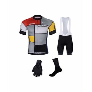 BONAVELO Cyklistický mega set - 1985 LA VIE CLAIRE - bílá/vícebarevná/černá obraz