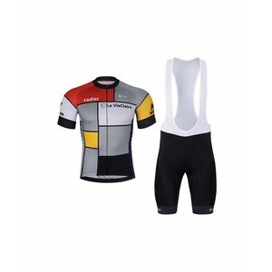 BONAVELO Cyklistický krátký dres a krátké kalhoty - 1985 LA VIE CLAIRE - vícebarevná/černá obraz