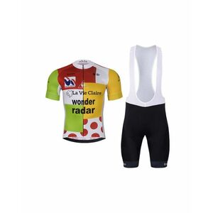 BONAVELO Cyklistický krátký dres a krátké kalhoty - 1985 LA VIE CLAIRE - černá/vícebarevná obraz