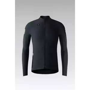 GOBIK Cyklistický dres s dlouhým rukávem zimní - PACER SOLID 2.0 - černá 2XL obraz