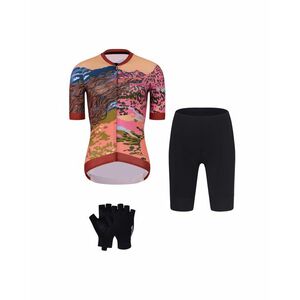 RIVANELLE Cyklistický mega set - FREE ELITE LADY - oranžová/černá obraz