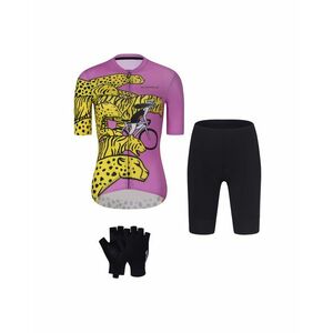 RIVANELLE Cyklistický mega set - CHEETAH - žlutá/růžová/černá obraz