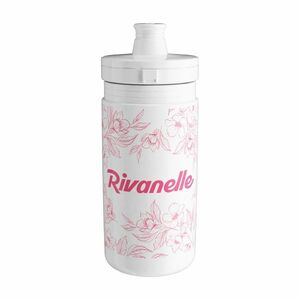 RIVANELLE Cyklistická láhev na vodu - HYDRA 550 ml - bílá/růžová 550 ml obraz