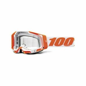 100% SPEEDLAB Cyklistické brýle - RACECRAFT 2 - oranžová/bílá obraz