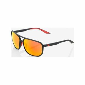 100% SPEEDLAB Cyklistické brýle - KONNOR AVIATOR SQUARE - černá/červená obraz