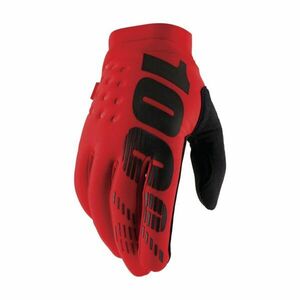 100% SPEEDLAB Cyklistické rukavice dlouhoprsté - BRISKER - červená L obraz