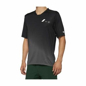 100% SPEEDLAB Cyklistický dres s krátkým rukávem - CELIUM - černá/šedá XL obraz