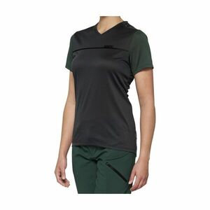 100% SPEEDLAB Cyklistický dres s krátkým rukávem - RIDECAMP W - šedá/zelená S obraz