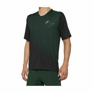 100% SPEEDLAB Cyklistický dres s krátkým rukávem - CELIUM - zelená/černá XL obraz