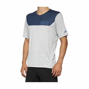 100% SPEEDLAB Cyklistický dres s krátkým rukávem - AIRMATIC - šedá/modrá M obraz