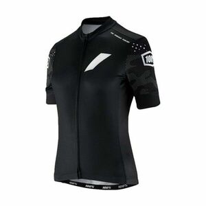 100% SPEEDLAB Cyklistický dres s krátkým rukávem - EXCEEDA W - černá/šedá S obraz