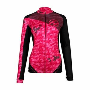 HAVEN Cyklistický dres s dlouhým rukávem zimní - STRATO - růžová L obraz