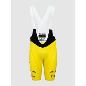 PISSEI Cyklistické kalhoty krátké s laclem - UAE TEAM EMIRATES 2024 REPLICA SANREMO - TDF 24 - žlutá XL obraz