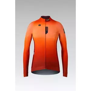 GOBIK Cyklistický dres s dlouhým rukávem zimní - HYDER W - oranžová XS obraz