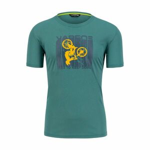 KARPOS Cyklistické triko s krátkým rukávem - VAL FEDERIA - zelená/žlutá obraz