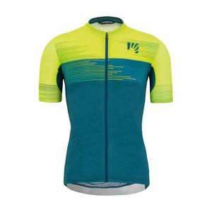 KARPOS Cyklistický dres s krátkým rukávem - GREEN FIRE - žlutá/zelená XL obraz