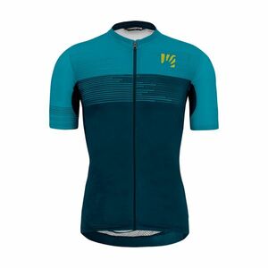 KARPOS Cyklistický dres s krátkým rukávem - GREEN FIRE - modrá L obraz