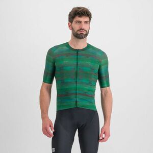 SPORTFUL Cyklistický dres s krátkým rukávem - GLITCH BOMBER - zelená 2XL obraz