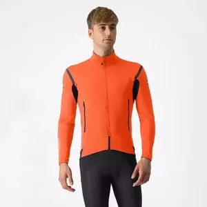 CASTELLI Cyklistická zateplená bunda - PERFETTO ROS 2 - oranžová 3XL obraz