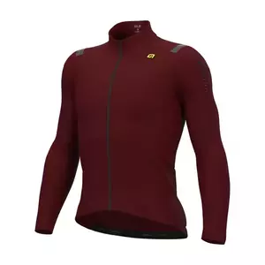 ALÉ Cyklistický dres s dlouhým rukávem zimní - R-EV1 WARM RACE - červená 3XL obraz