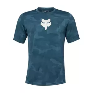 FOX Cyklistický dres s krátkým rukávem - RANGER DRI - modrá S obraz
