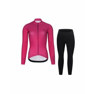 RIVANELLE Cyklistická zimní bunda a kalhoty - STARLIGHT WINTER - černá/růžová obraz