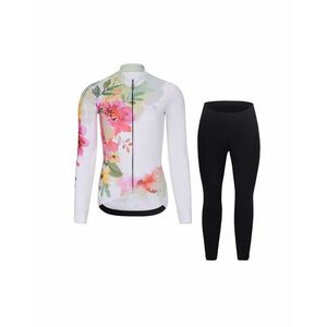 RIVANELLE Cyklistická zimní bunda a kalhoty - FLOWERY WINTER - vícebarevná/černá obraz
