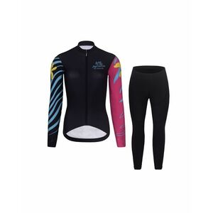 RIVANELLE Cyklistická zimní bunda a kalhoty - MEDITATION WINTER - černá/růžová obraz