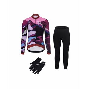 RIVANELLE Cyklistický mega set - SUNSET WINTER - růžová/černá obraz