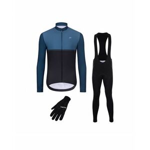 HOLOKOLO Cyklistický mega set - STRIPES WINTER - modrá/černá obraz