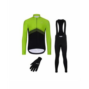 HOLOKOLO Cyklistický mega set - ARROW II. WINTER - zelená/černá obraz