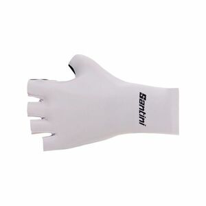 SANTINI Cyklistické rukavice krátkoprsté - MADSS AERO - bílá XL obraz