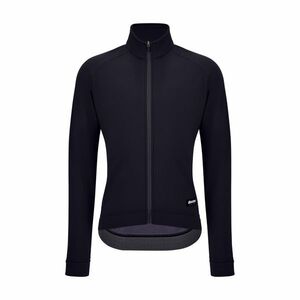 SANTINI Cyklistická zateplená bunda - RTR - černá M obraz