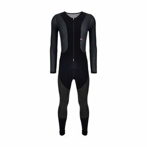 SANTINI Cyklistické kalhoty dlouhé s laclem - VEGA DRY - černá M obraz