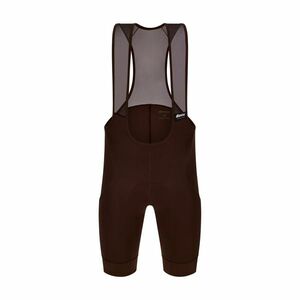 SANTINI Cyklistické kalhoty krátké s laclem - RTR - hnědá 4XL obraz