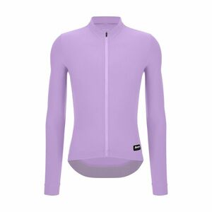 SANTINI Cyklistický dres s dlouhým rukávem zimní - RTR - fialová L obraz