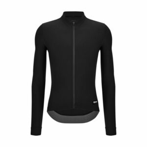 SANTINI Cyklistický dres s dlouhým rukávem zimní - RTR - černá 2XL obraz
