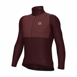 ALÉ Cyklistický dres s dlouhým rukávem zimní - OFF ROAD - GRAVEL DUAL - bordó S obraz