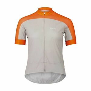 POC Cyklistický dres s krátkým rukávem - W'S ESSENTIAL ROAD - šedá/oranžová M obraz