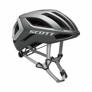 SCOTT Cyklistická přilba - CENTRIC PLUS - stříbrná/šedá (51–55 cm) obraz
